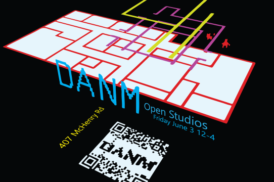DANM open studios poster